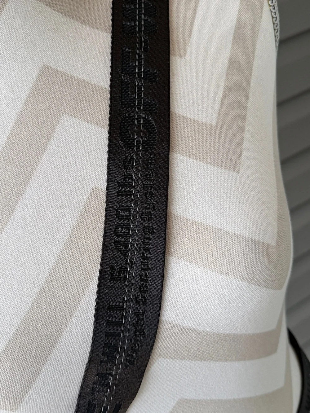 Off-White Classic Industrial Belt Black Webbing Belt with Matte Buckle
